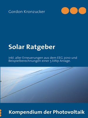 cover image of Solar Ratgeber